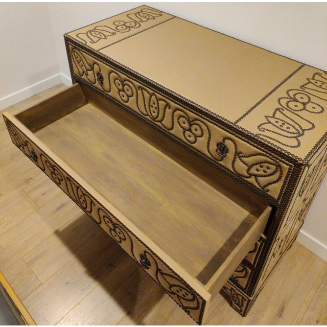 Four Drawer Dutch Leather Chest by Formations For Sale - Image 9 of 12