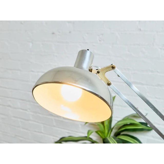 Grasshopper Architectural Vintage Adjustable Industrial Floor Lamp For Sale - Image 11 of 12