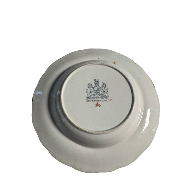 Vintage Ashworth Bros. Asb8 "Dieu Et Mon Droit" Rimmed Soup Bowls. Set of 12 For Sale - Image 12 of 17