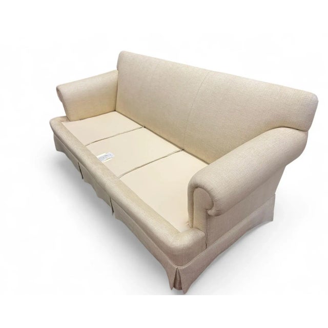 Dapha by Baker Custom Made 3 Cushion Sofa 85" Long For Sale - Image 10 of 13
