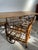 Vintage Bamboo Bar Cart With Glass Shelve & Removable Tray For Sale - Image 18 of 18