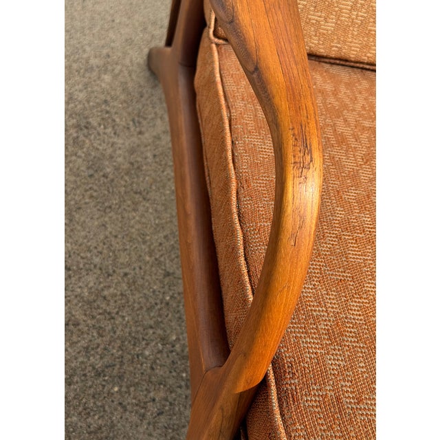 Wood Danish Inspired Mid-Century Silleria Malinche Monterrey Loveseat Sofa Settee For Sale - Image 7 of 18