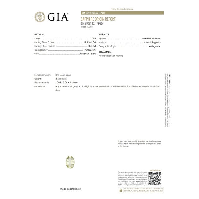 Mid 20th Century Gia 2.62 Carats No Heat Sapphire Diamond Platinum Ring, Size 4.75 For Sale - Image 4 of 4