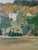 Off-white Folk Art Farm Signed Oil Painting, Circa 1968 For Sale - Image 8 of 11