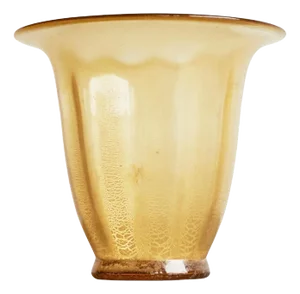 Art Glass Vase in Crackle and Gold by Andries Dirk Copier for Glasfabriek Leerdam, 1930s