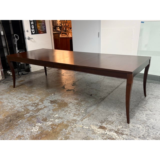 Ethan Allen Barrymore Dining Table + Drew Dining Chairs, Set of Nine For Sale - Image 10 of 12