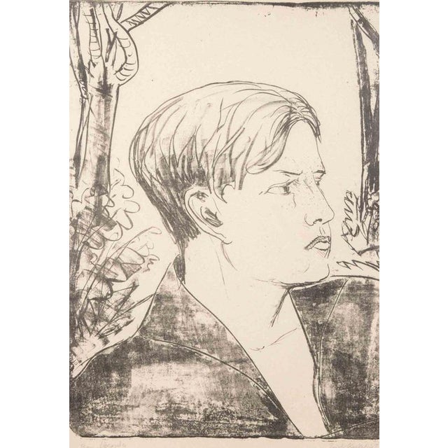 Lithograph on laid paper realized by Heckel in 1927. Signed and dated in pencil lower right. Hand numbered 11/20 lower...