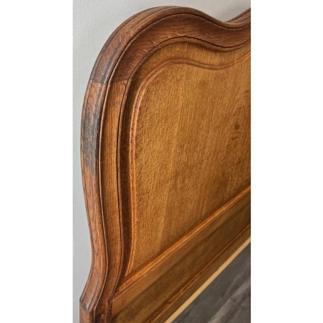 Vintage French Louis XVI King Size Bed Frame in Oak For Sale - Image 12 of 14