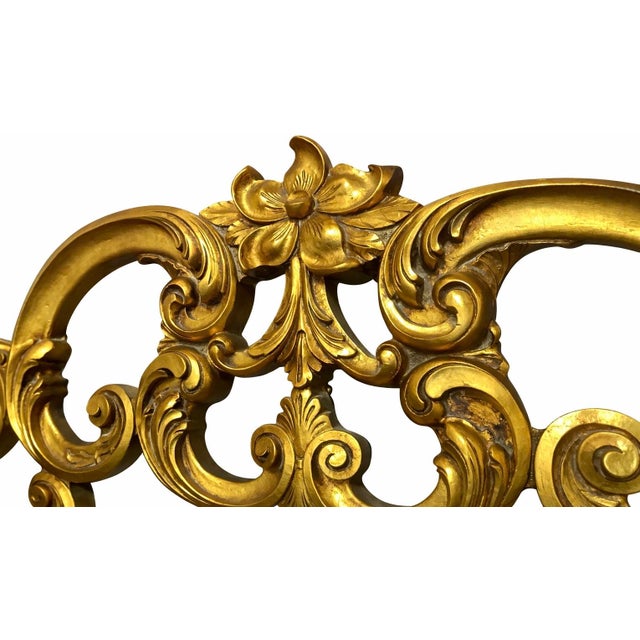 Make a statement in your bedroom with this stunning Rococo-style headboard featuring dramatic scrollwork and intricate...