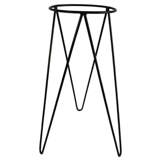 Black Vintage Flower Stand, 1960s For Sale - Image 8 of 8