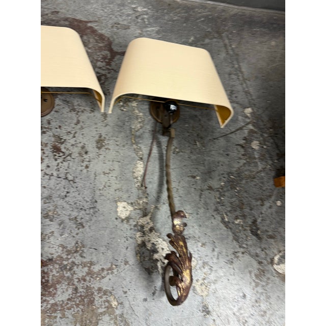 Restoration Hardware Vintage Iron Wall Sconces, Pair For Sale - Image 12 of 12
