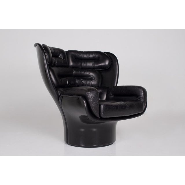 Elda Black Armchair by Joe Colombo, 1960s For Sale - Image 13 of 13