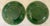 Antique English Majolica Green Leaf Plates- Set of 2 For Sale - Image 4 of 8