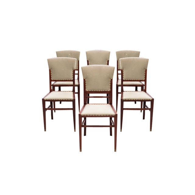 Art Nouveau Dining Chairs, Vienna, 1890s, Set of 6 For Sale