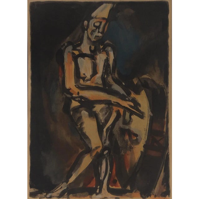 1920s "Drummer" Aquatint Print by Georges Rouault For Sale