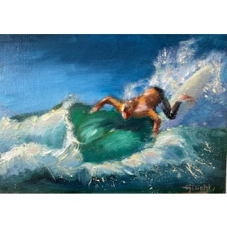 Original Fine Art Painting - Splash, Original Painting by Grace Diehl For Sale