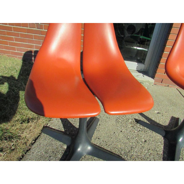 Plastic Maurice Burke Tulip Style Pedestal Chairs - a Pair For Sale - Image 7 of 10