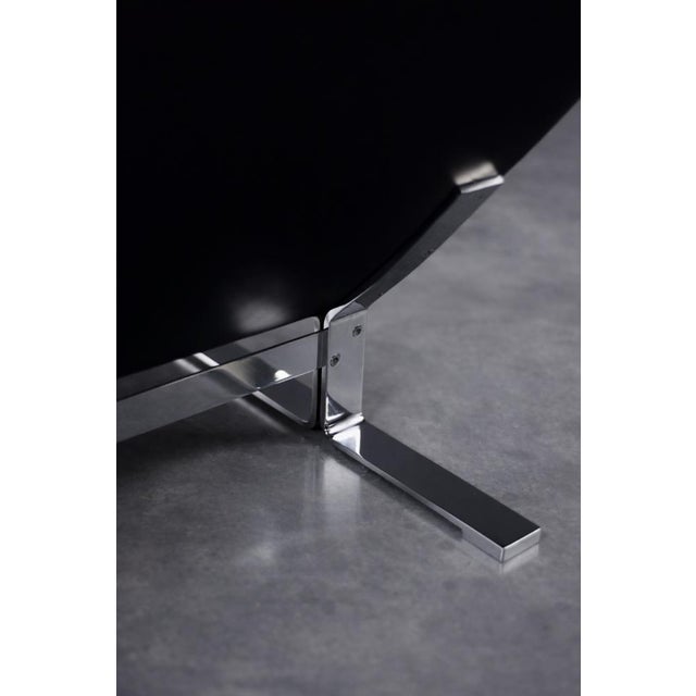 Mid-Century Modern Danish Black Leather Lounge Chair by Georg Thams for A/S Vejen Polstermöbelfabrik, 1960s For Sale - Image 11 of 18