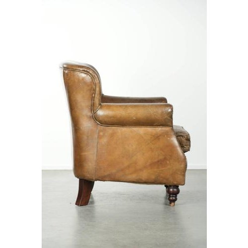 Chair in Cowhide Leather For Sale - Image 3 of 13