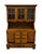 Late 20th Century Ethan Allen Heirloom Nutmeg Maple 48" Buffet W. Display Hutch 10-6007 / 10-6016 For Sale - Image 5 of 11