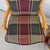 Vintage Louis XV French Provincial Armchairs Plaid Tartan Fauteuil Cabriole Legs For Sale - Image 10 of 16