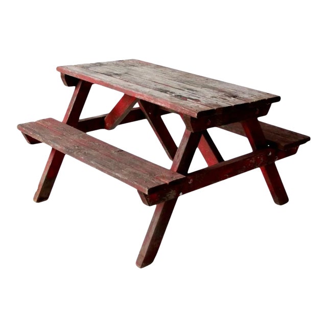 Vintage Children's Picnic Table For Sale