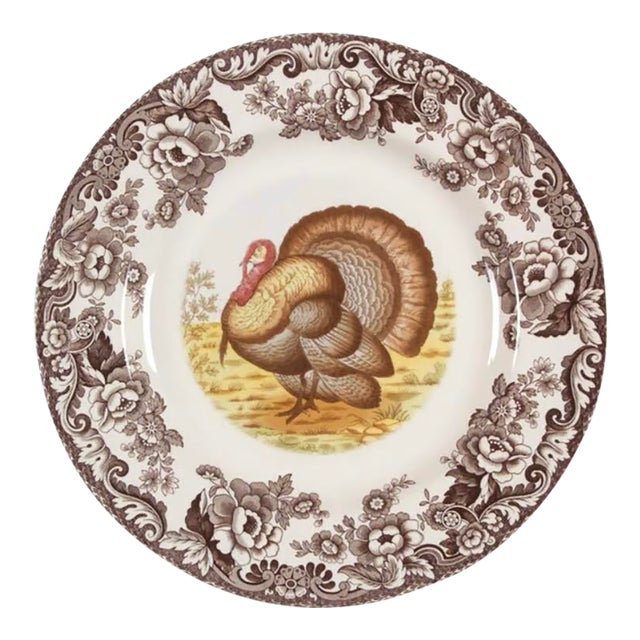 Spode Woodland Turkey Dinner Plate For Sale