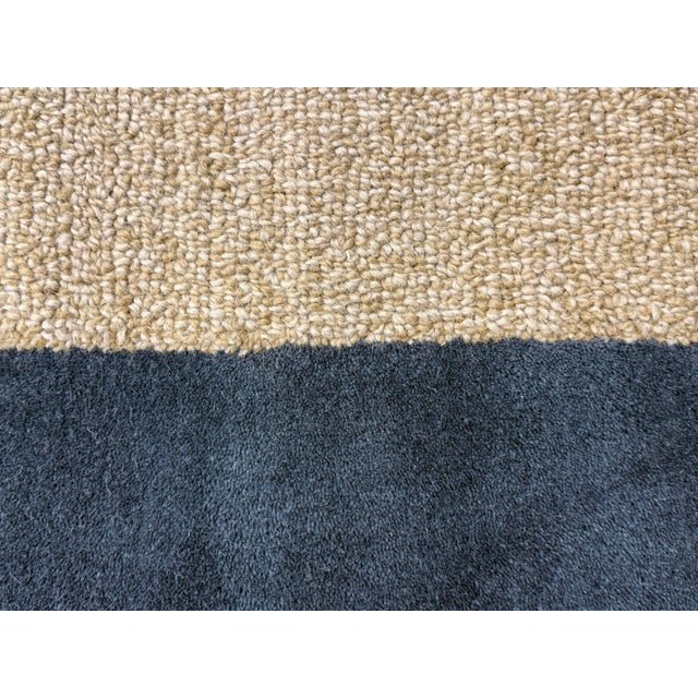 Beige 7ft11in × 10ft Pottery Barn Teen Classic Wool Border Area Rug For Sale - Image 8 of 12