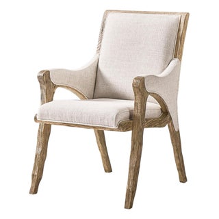 Rustic Western Upholstered Armchair For Sale