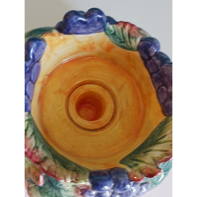 Late 20th Century Vintage "Thanksgiving Banquet" by Fitz and Floyd 1993-98 Candleholder For Sale - Image 5 of 5
