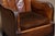 Club Chair in Tan Brown Patinated Leather in the style of Fritz Hansen, 1930s For Sale - Image 6 of 16