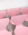 Set of 6 Seven chairs model 3107 in a pink lacquer. Designed by Arne Jacobsen and manufactured by Fritz Hansen. Arne...