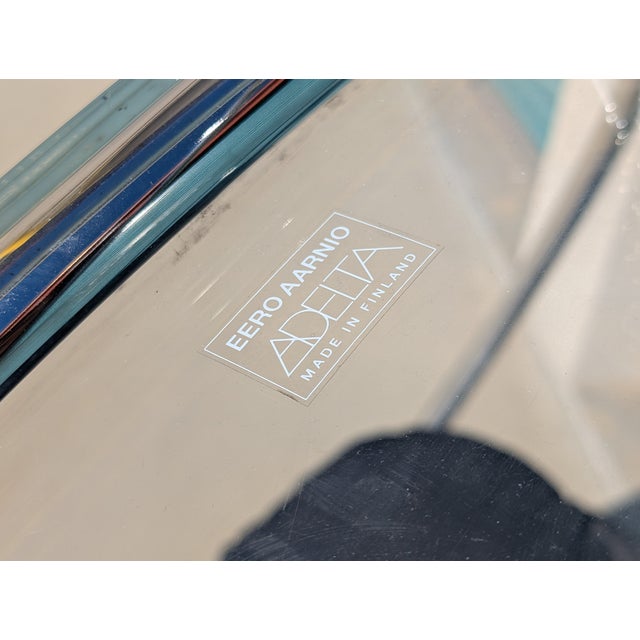 Metal 1990s Mid Century Lucite Hanging 'Bubble Chair' by Eero Aarnio for Adelta, Signed For Sale - Image 7 of 11