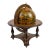 Italian Old World Zodiac Globe on Wooden Stand – Vintage Celestial Library Decor For Sale