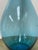 Blue Italian Hand Blown Blue Vessel With Stopper For Sale - Image 8 of 12