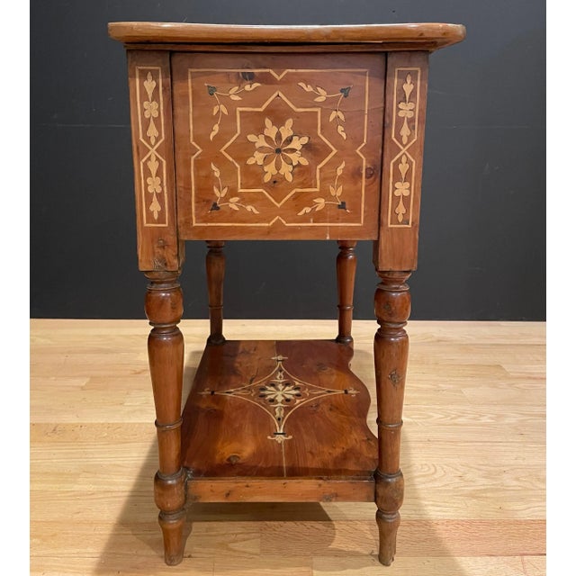 Brown 19th Century French Marquetry Side Table For Sale - Image 8 of 10