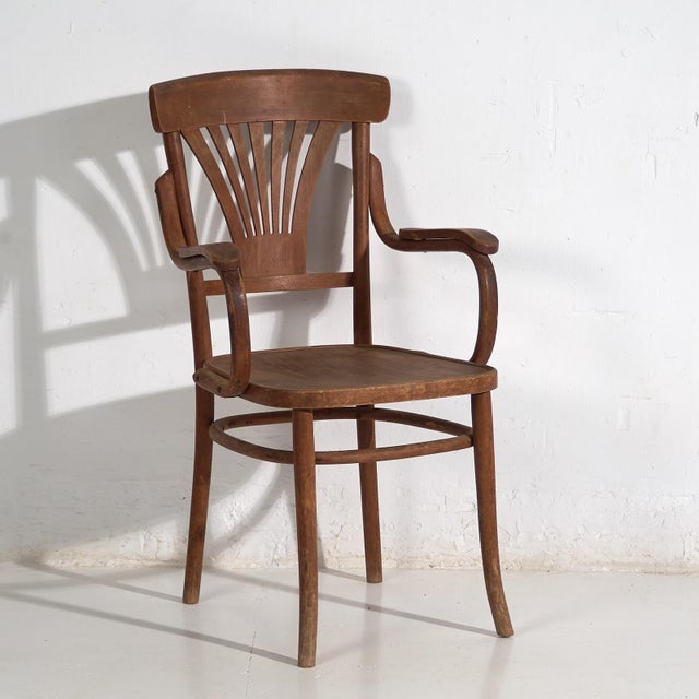 Vintage Bentwood Office Chair, 1920 For Sale - Image 10 of 10