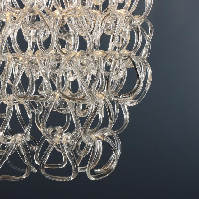 Murano Glass Giogali Lamp by Angelo Mangiarotti for Vistosi, 1960s For Sale - Image 4 of 11