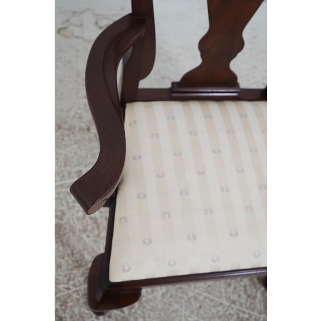 Set of 6 Henkel Harris Mahogany Queen Anne Dining Chairs For Sale In Philadelphia - Image 6 of 18