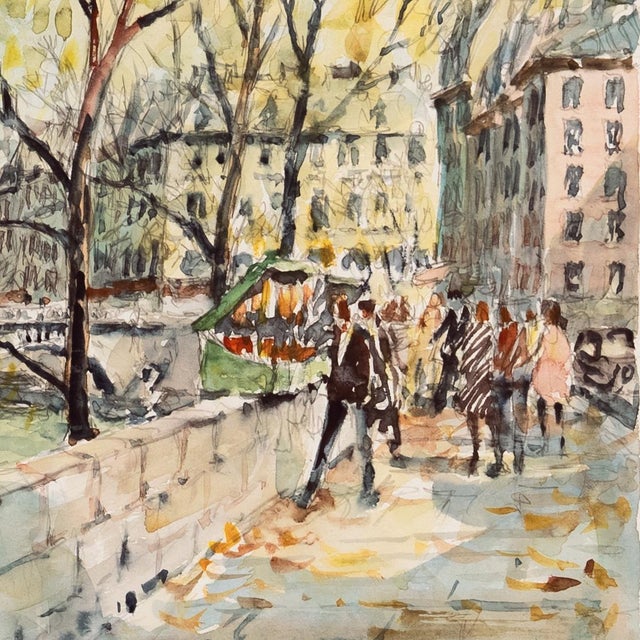 'The Left Bank' by Pierre Eugene Cambier, Paris, Salon D'Automne, Salon Des Independents For Sale - Image 4 of 10
