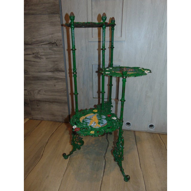 Antique Industrial German Brass Garden Table For Sale - Image 10 of 10