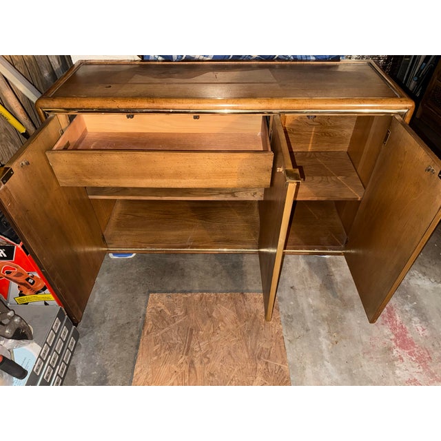 Brown Authentic Vintage 1960s Mid-Century Modern / Hollywood Regency Style Buffet-Server/Credenza, by American of Martinsville For Sale - Image 8 of 8