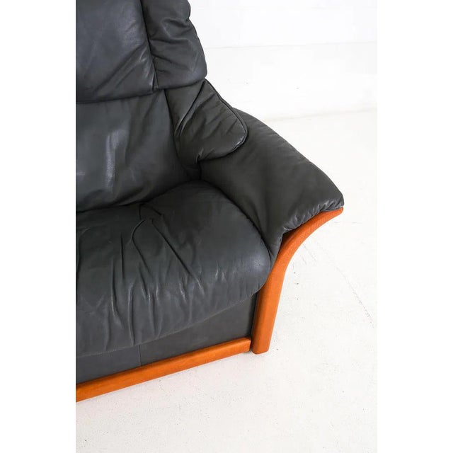 Ekornes Stressless Eldorado Leather Loveseat For Sale - Image 11 of 13