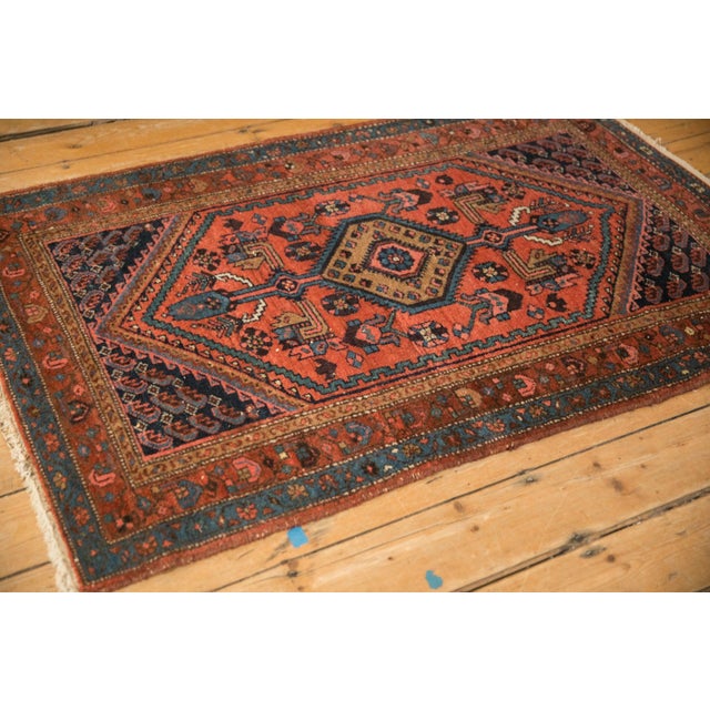 Traditional Vintage Kurdish Hamadan Rug - 3'3" x 5' For Sale - Image 3 of 9