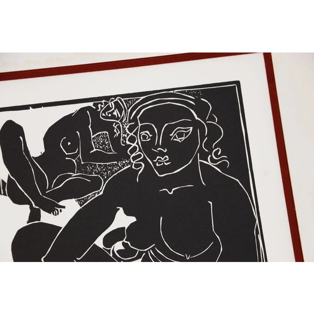 Sculpture Materials Femmes Du Soleil (Women of the Sun) Engraved by Raymond Veysset (1913-1967), Louvre Chalcography, French For Sale - Image 7 of 12