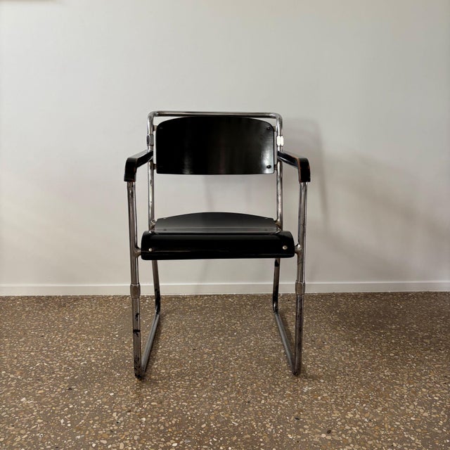 Model AR Hopmi Chair by H. F. Mertens and A. Grimmon, Netherlands, 1930s For Sale - Image 4 of 11