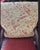 Pair of Vintage Baroque Style Carved Wood Armchairs With Floral Upholstery & Rust Seats For Sale In Los Angeles - Image 6 of 12