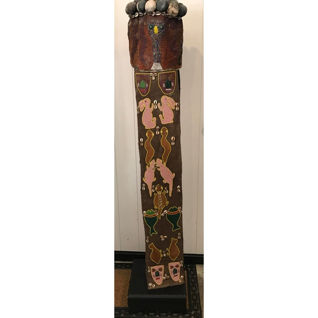 Tribal African Beaded Mask For Sale In Los Angeles - Image 6 of 8