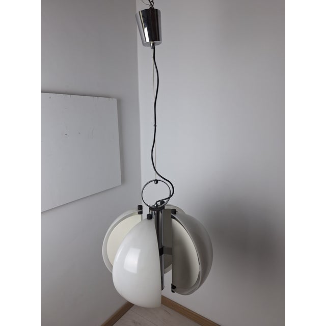 Acrylic Glass Spicchio Pendant by Danilo and Corrado Aroldi for Stilnovo, 1970s For Sale - Image 10 of 10