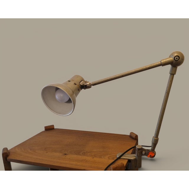 Vintage French Industrial Architect Table Lamp, 1950s For Sale - Image 6 of 18